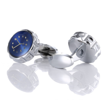 Creative Blue Watch Style Cufflinks Metal Copper Trendy Suit Accessories Stickpin Cufflinks